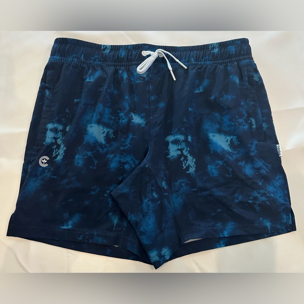 Professional Athletes Centre Tie-Dye Swim Shorts Blue.
Blue- Men’s XL